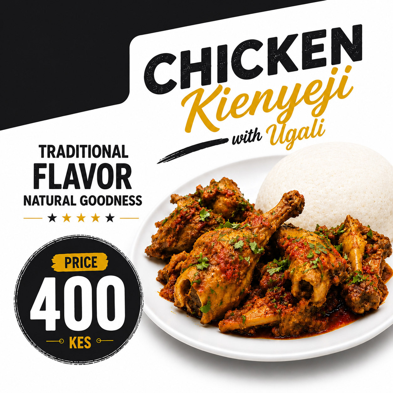 Kienyeji Chicken & Ugali